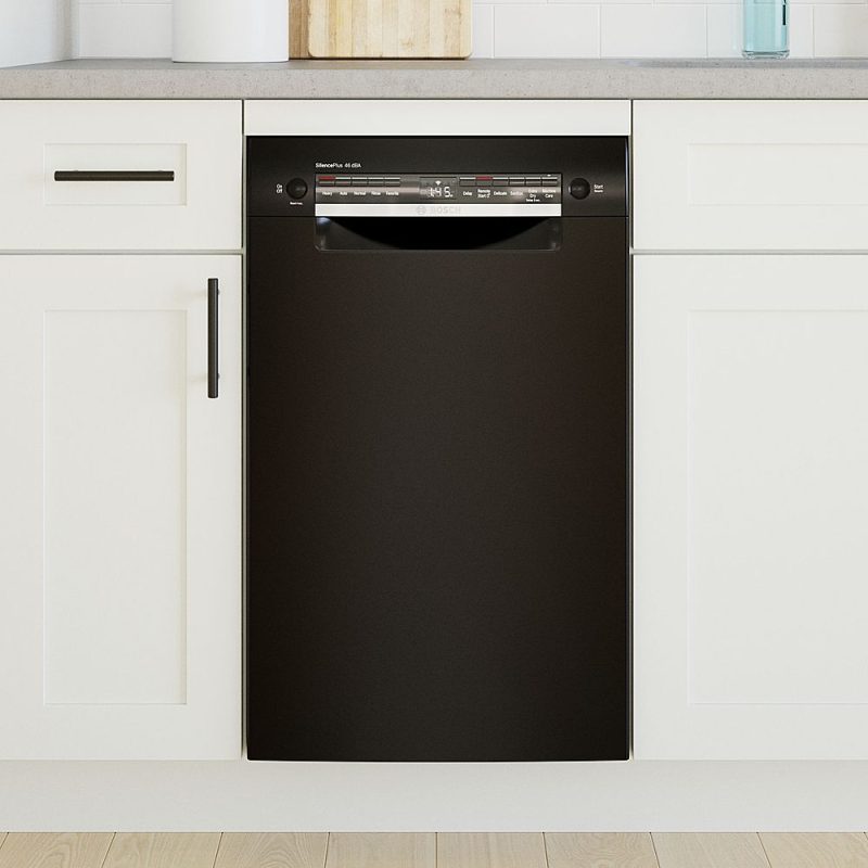 Bosch - 300 Series 18" Front Control Smart Built-In Dishwasher with 3rd Rack and 46 dBA - Black - Image 6