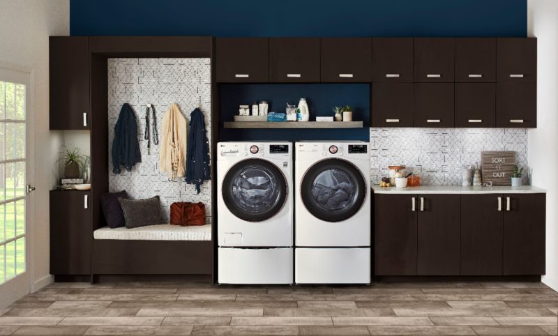 LG - 4.5 Cu. Ft. High-Efficiency Stackable Smart Front Load Washer with Steam and Built-In Intelligence - White - Image 22