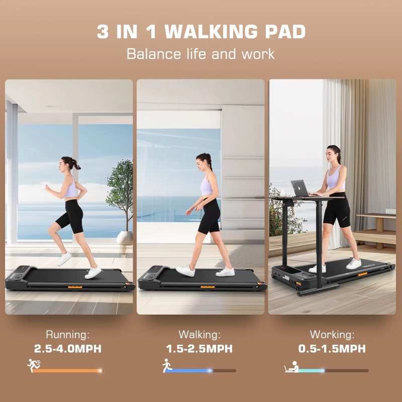 ANCHEER Walking Pad Treadmill&Under Desk Treadmill for Home&Office, Speed Range 0.6~3.8mph, 240 lbs Weight Capacity - Image 8