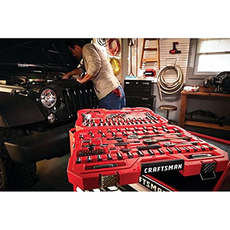 Craftsman 121 Piece SAE and Metric Chrome Mechanic Tool Set - Image 5