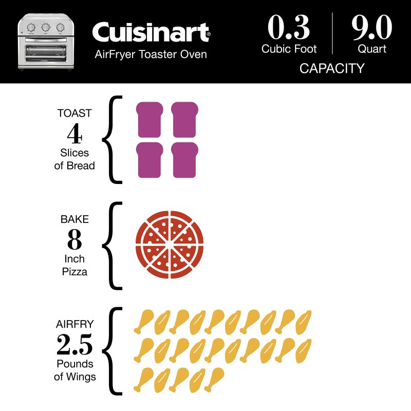 Cuisinart TOA 26 Compact AirFryer Toaster - Image 7