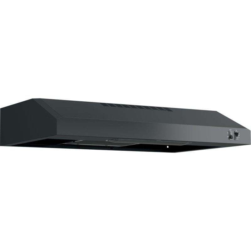 GE - 30" Convertible Range Hood - Black on black - Image 6