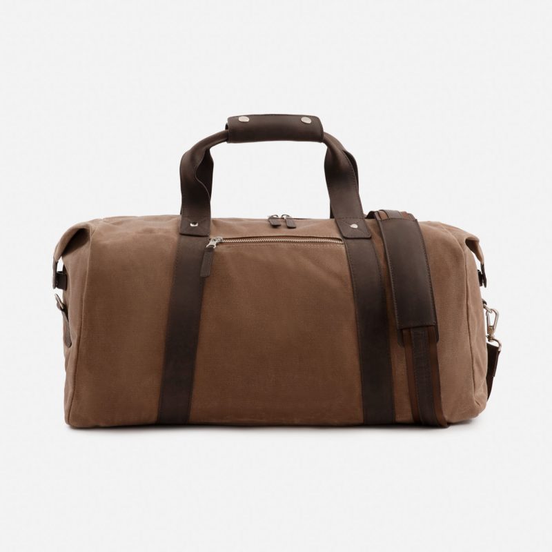 Domingo Duffel Bag - Waxed Canvas and Pull-Up Leather - Men's - Image 11