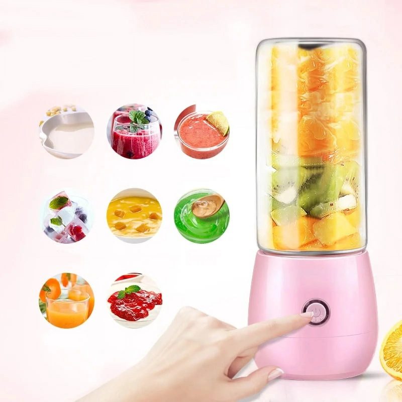 Juicer Glass Portable Smoothie Fruit Blender Mixer Juice Extractor Juicer Machine Manual Food Processor Exprimidor - Image 3