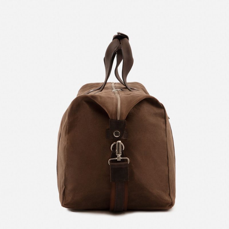 Domingo Duffel Bag - Waxed Canvas and Pull-Up Leather - Men's - Image 12