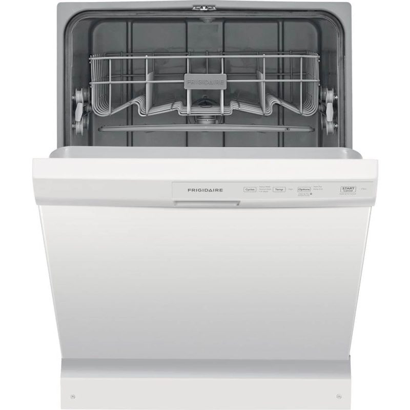 Frigidaire - 24" Front Control Tall Tub Built-In Dishwasher - White - Image 3