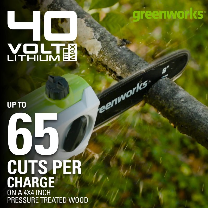 Greenworks Polesaw Hedge 2 0Ah Battery - Image 3