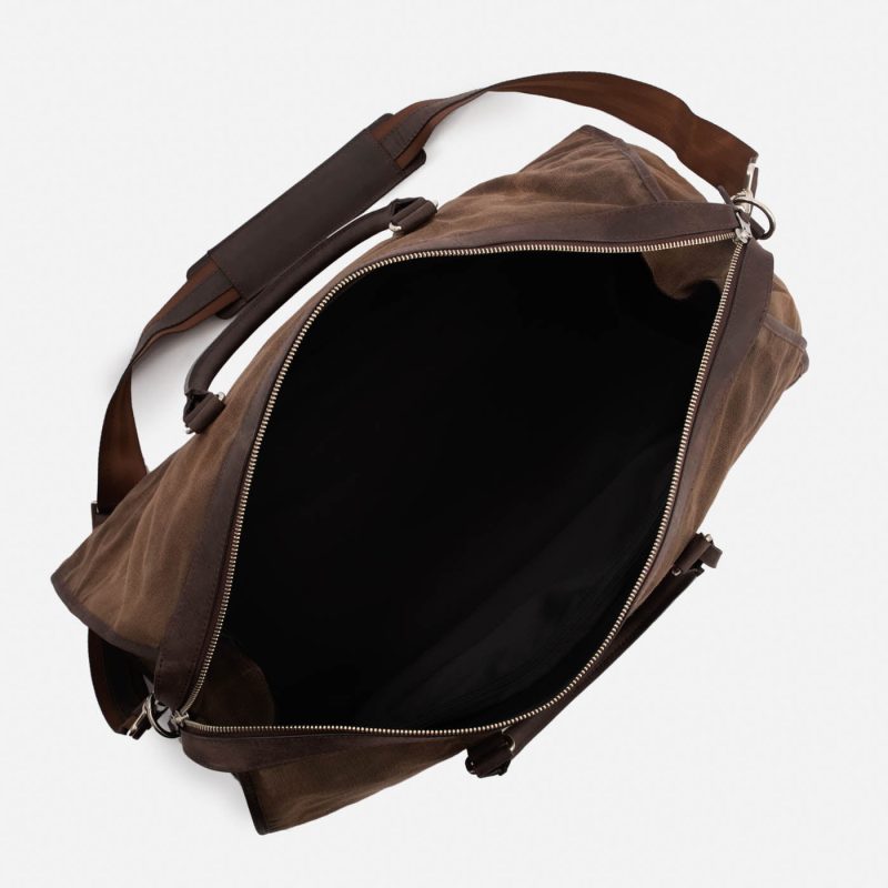 Davis Weekender Bag - Waxed Canvas and Pull-Up Leather - Men's - Image 14