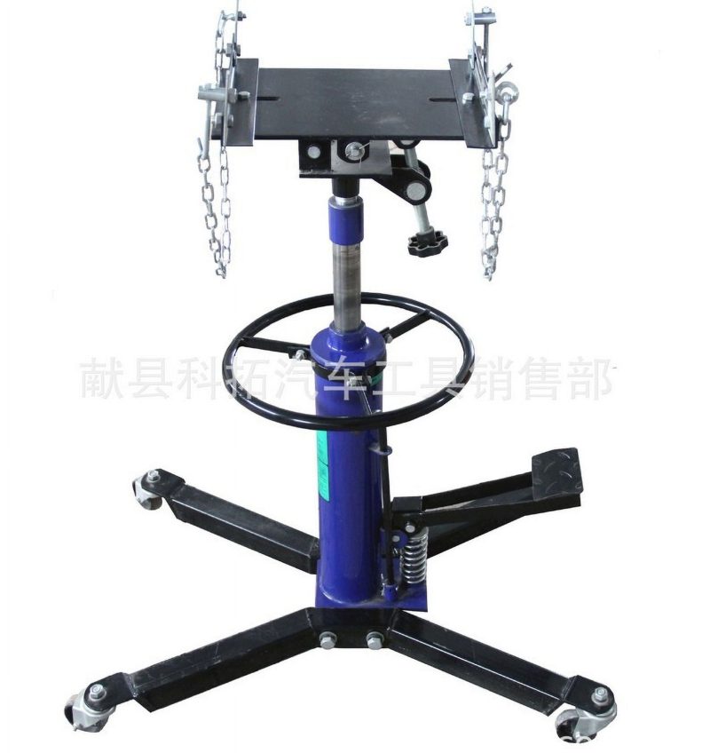 1660 Lb Transmission Jack 2 Stage Hydraulic W/ 360° For Car Lift 0.75 Ton