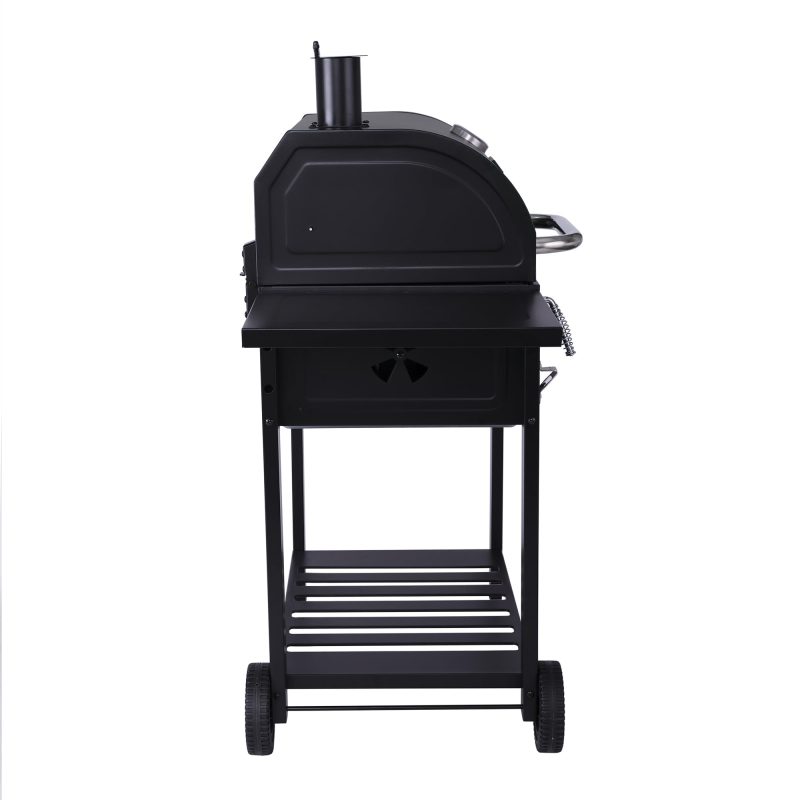 Royal Gourmet CD1824AX 24-Inch Charcoal Grill Outdoor BBQ Smoker Picnic Camping Patio Backyard Cooking, Black - Image 2