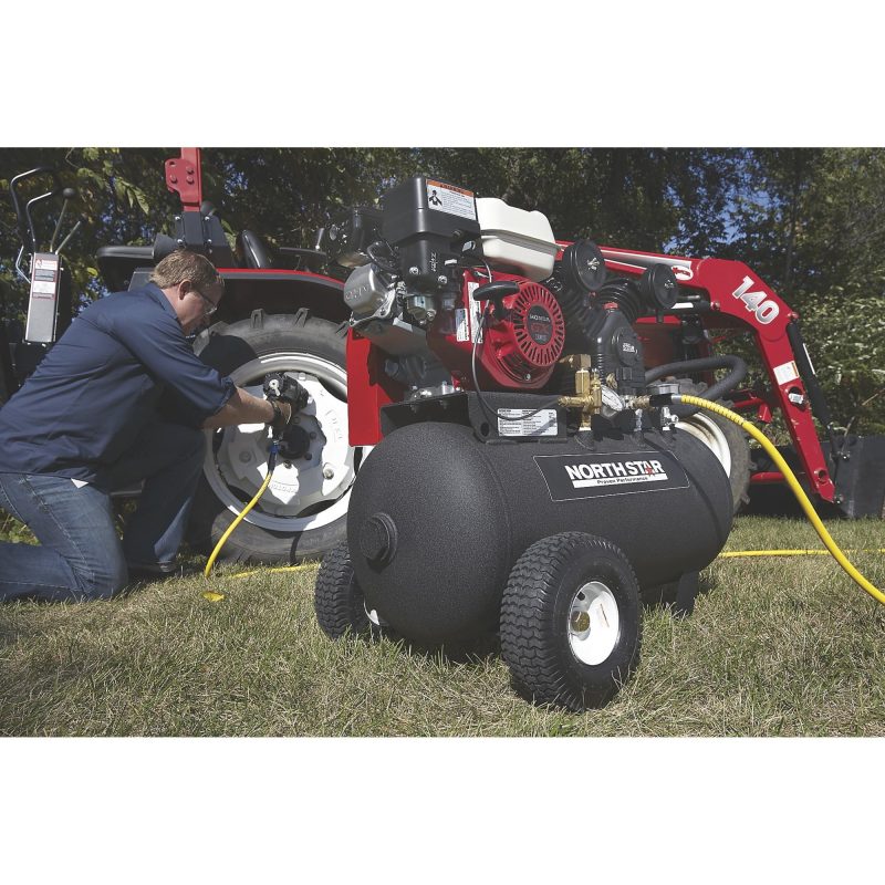 NorthStar Portable Gas-Powered Air Compressor 20-Gal Hor Tank 13.7 CFM @ 90 PSI - Image 10