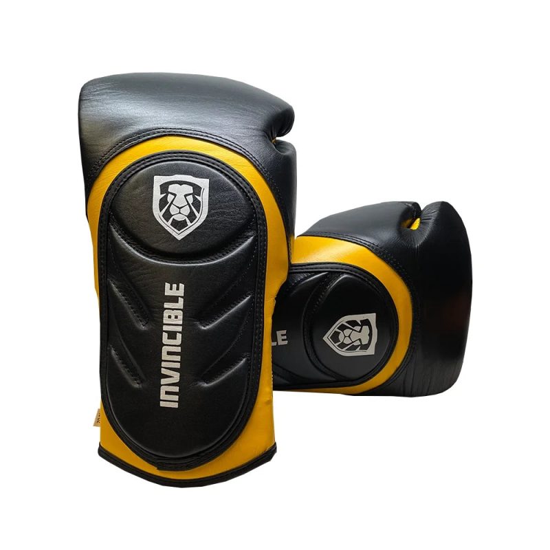 Invincible Fight Gear Professional Hook and Loop Leather Training Boxing Gloves v2.0 - Ideal for Boxing, Kickboxing, Muay Thai, MMA for Men Women and Kids - Image 4