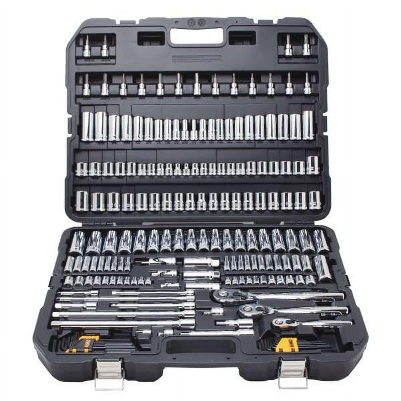 2023 DEWALT Mechanics Tool Set SAE and Metric 1/2 1/4 3/8 Drive Sizes 192-Piece (DWMT75049)