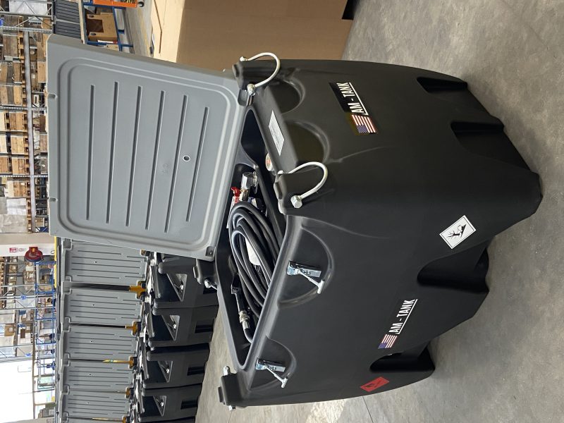 AM-TANK 155 DIESEL: Portable Diesel Tank 155 gal, 12V pump, WATER AND PARTICULATE FILTER, 26ft flexible hose, Automatic shut-off Nozzle. - Image 6