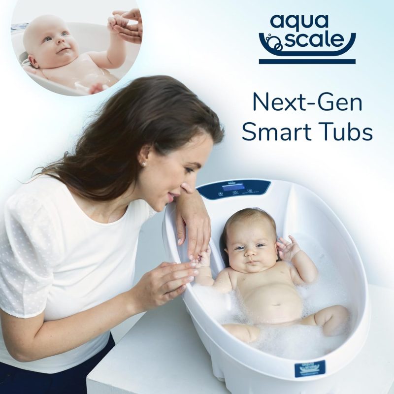 Baby Patent AquaScale Baby Bath Tub - 0-24m - GEN 3 - with Thermometer & Scale | Bathtub for Newborn, Infant & Toddler, Small to Large - Image 3