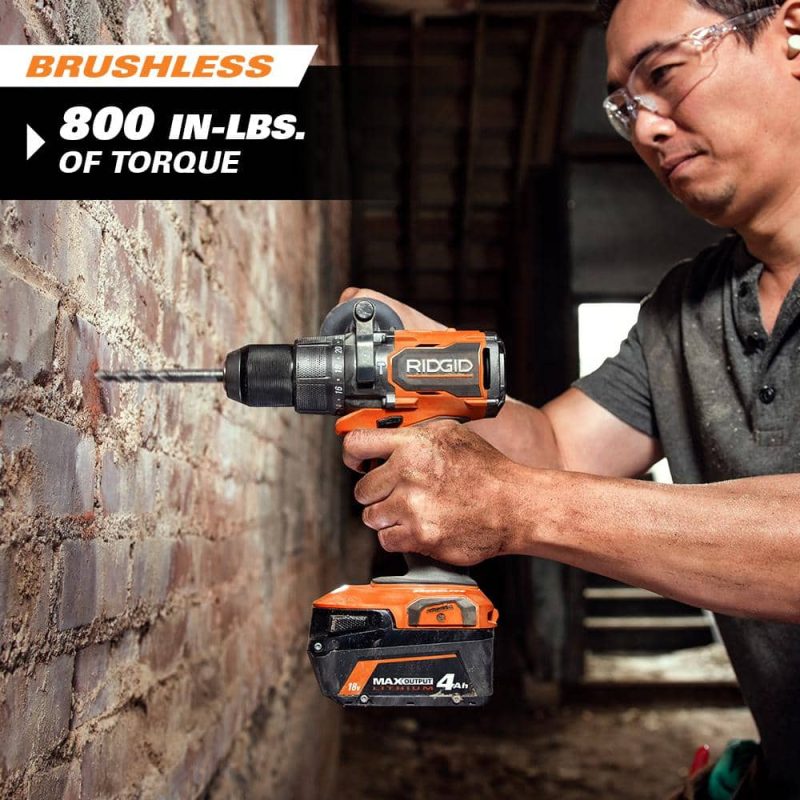 18V Brushless Cordless 1/2 in. Hammer Drill/Driver (Tool Only) R86115B - Image 4