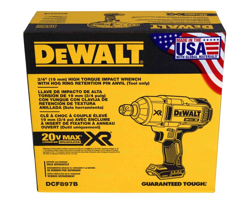 DeWALT Max 3/4" 20V Brushless Impact Wrench DCF897B (Bare Tool) - Image 2