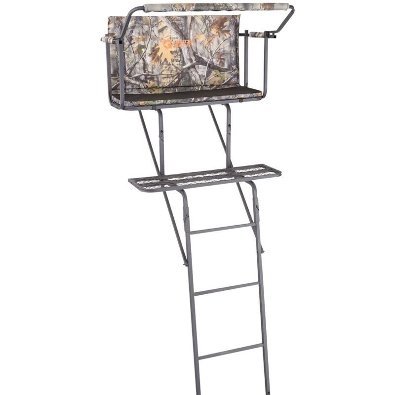 Guide Gear 16.5' 2-Man Ladder Tree Stand for Hunting Elevated Climbing Seat Hunting Gear Equipment Accessories