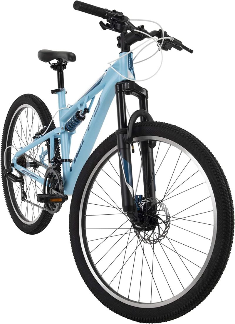 Huffy 26 in. Marker Womens Full Suspension Mountain Bike, Blue - Image 10