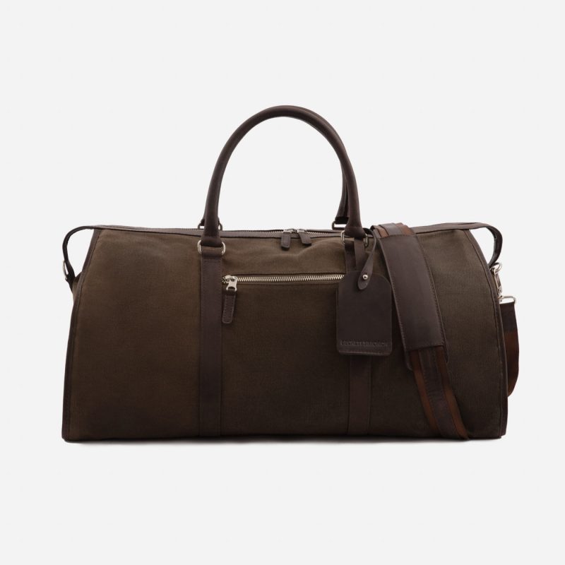 Davis Weekender Bag - Waxed Canvas and Pull-Up Leather - Men's - Image 6