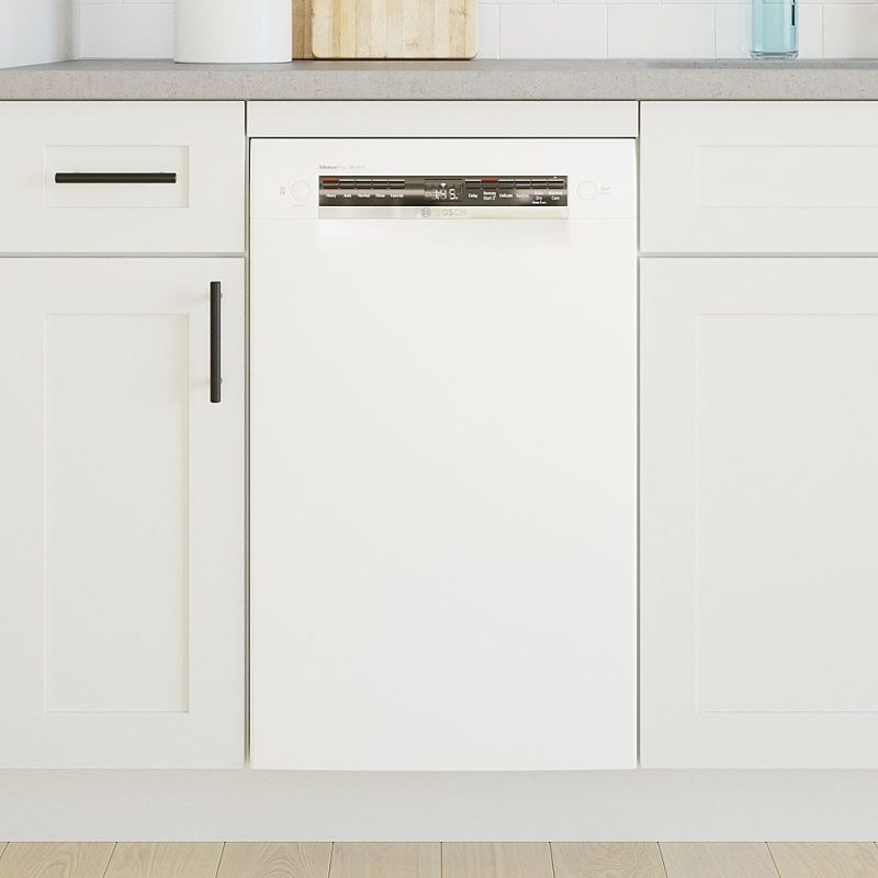 Bosch - 300 Series 18" Front Control Smart Built-In Dishwasher with 3rd Rack and 46 dBA - White - Image 16