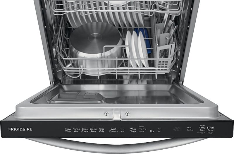 Frigidaire - 24" Top Control Built-In Dishwasher with Stainless Steel Tub, 3rd Rack, 49 dBA - Stainless steel - Image 14