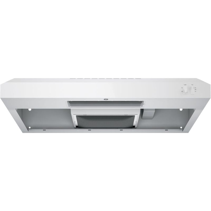 GE - 30" Convertible Range Hood - White on white - Image 4