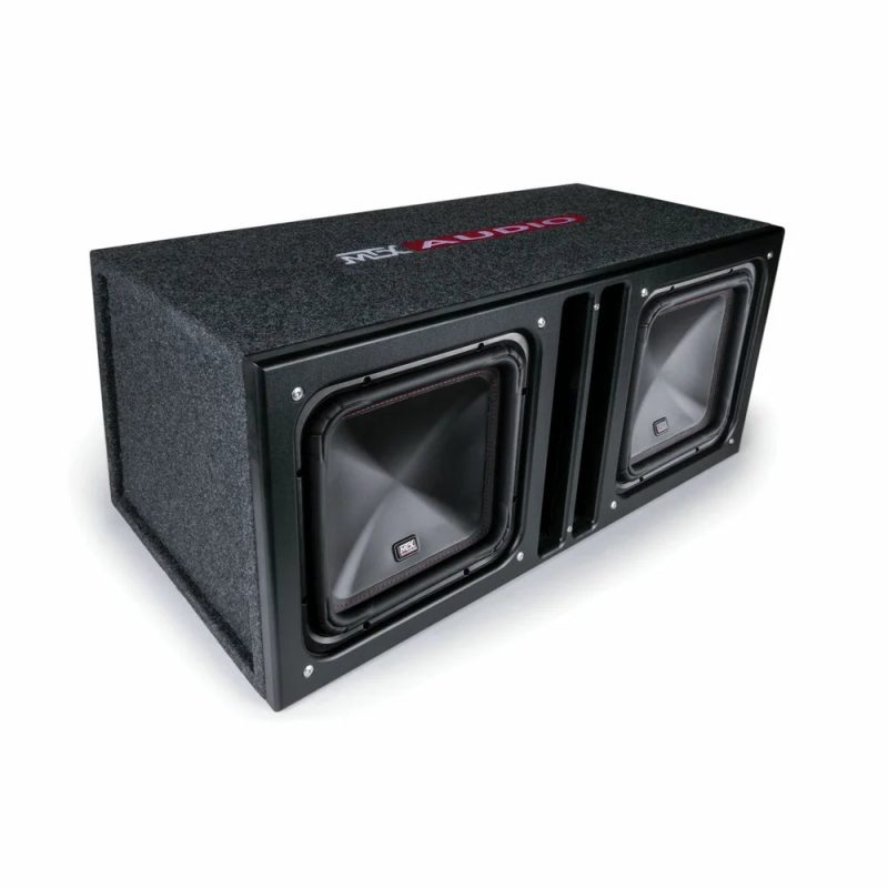 MTX SLH12X2S 12" Sledgehammer Dual Square Unloaded Enclosure Subwoofers - Image 6