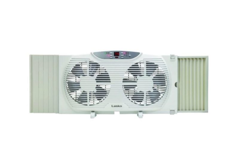 Lasko Twin Window Fan 10.23 H X 9 D 3 Speed Electronically Reversible