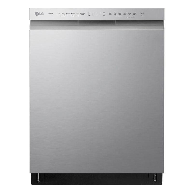 LG - 24" Front Control Dishwasher with Stainless Steel Tub, WiFi, QuadWash, and 48dB - Stainless steel - Image 15