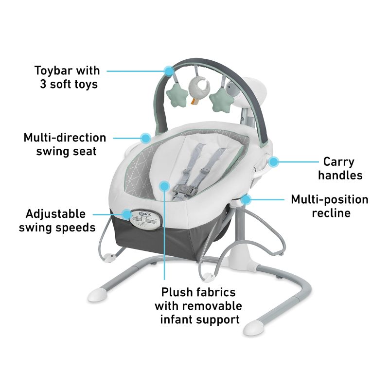 Graco Soothe Swing Portable Bouncer - Image 6