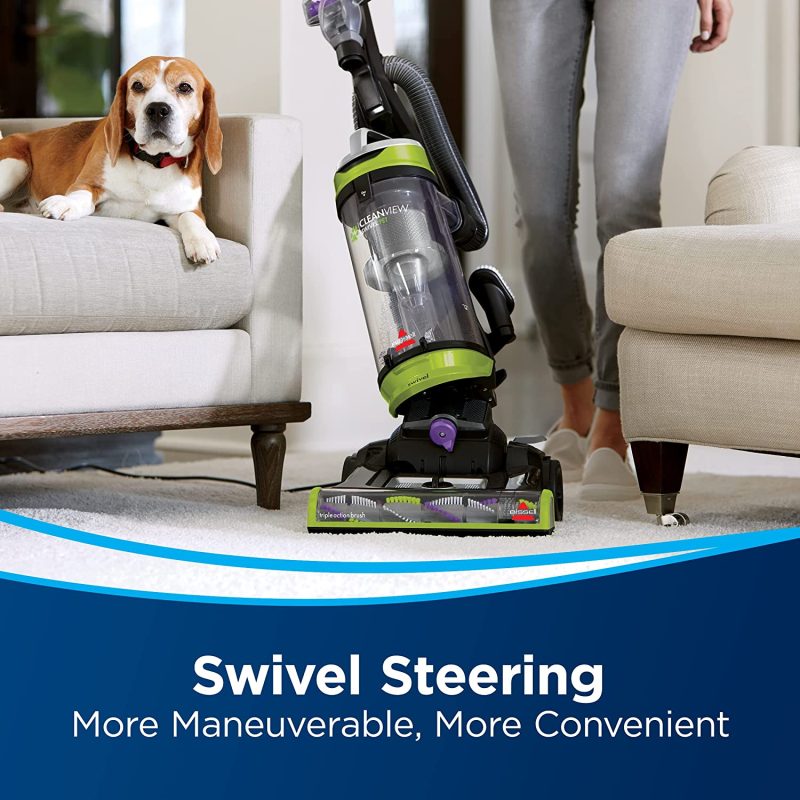 BISSELL 2252 CleanView Swivel Upright Bagless Vacuum with Swivel Steering， Powerful Pet Hair Pick Up， Specialized Pet Tools， Large Capacity Dirt Tank， Easy Empty - Image 2