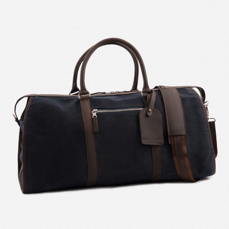 Davis Weekender Bag - Waxed Canvas and Pull-Up Leather - Men's - Image 18