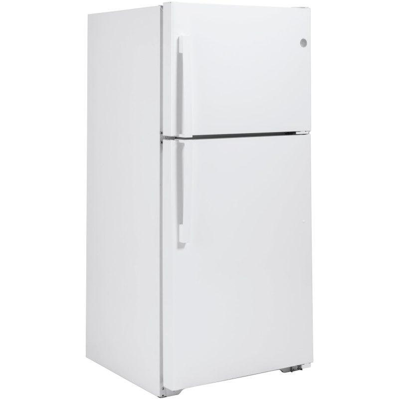 GE 33-inch, 21.9 cu.ft. Freestanding Top Freezer Refrigerator with Upfront Fresh Food Temperature Controls GTS22KGNRWW - Image 2