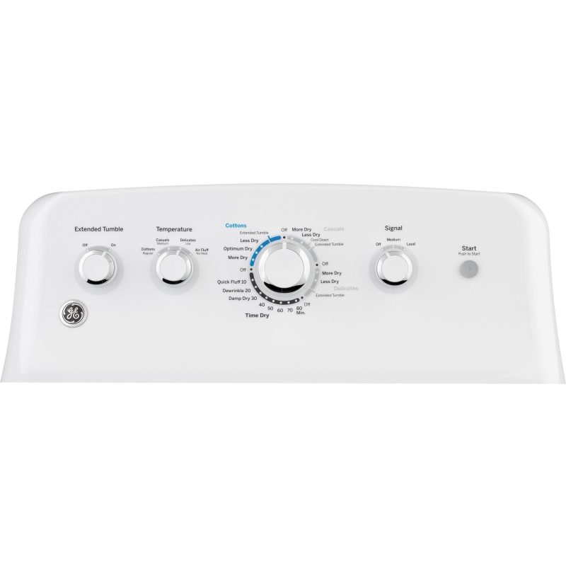 GE 7.2 cu. ft. Electric Dryer GTD42EASJWW - Image 3