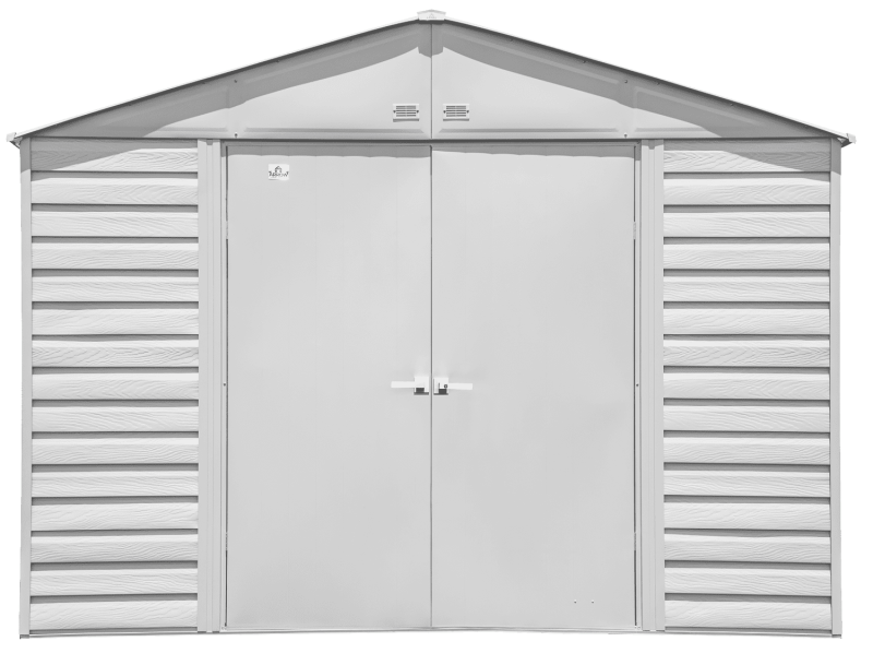 Arrow Select Steel Storage Shed, 10x14, Flute Grey - Image 5