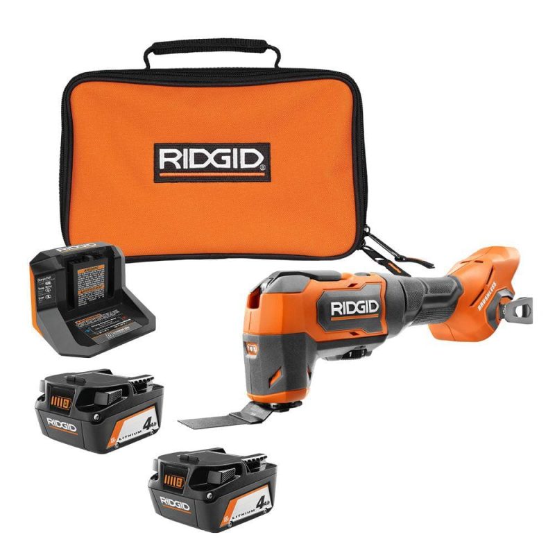 18V Brushless Cordless Oscillating Multi-Tool with (2) 4.0 Ah Batteries, 18V Charger, and Bag R86240B-AC93044SBN