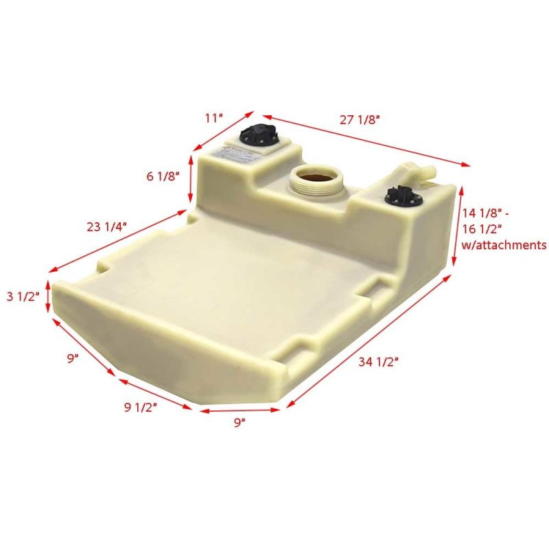 Four Winns Boat Diurnal Fuel Tank 020-0443 | 28 Gallon Poly 27x34.5x14 - Image 4