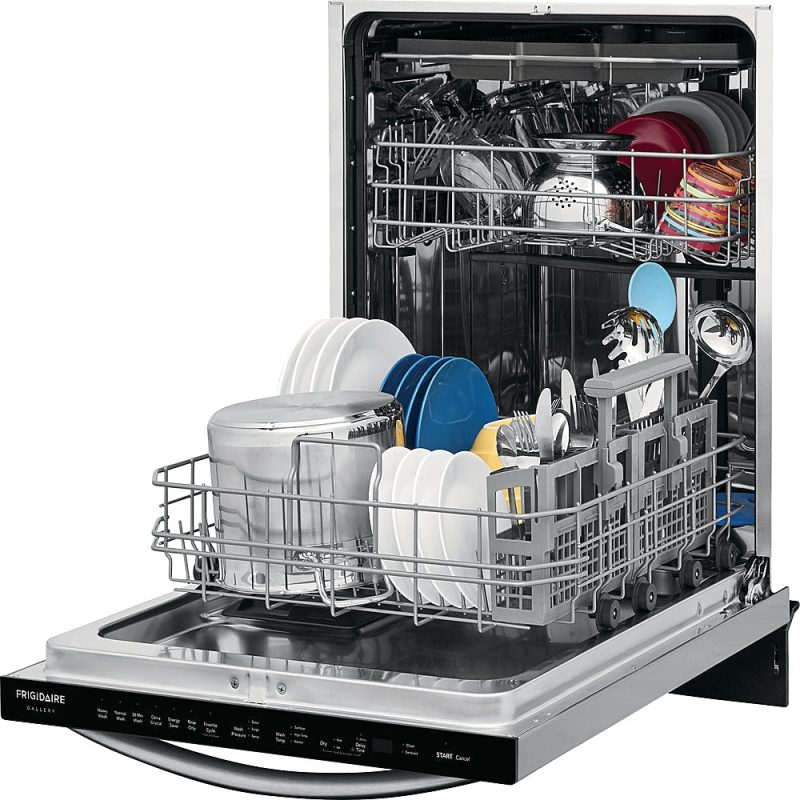 Frigidaire - Gallery 24" Top Control Tall Tub Built-In Dishwasher with Stainless Steel Tub - Stainless steel - Image 7