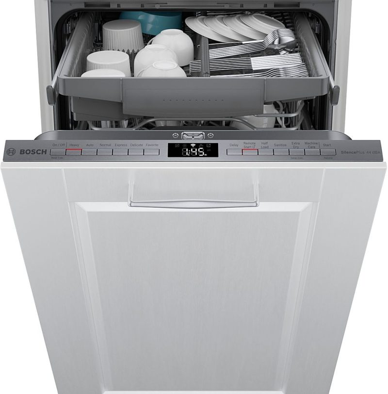 Bosch - 800 Series 18" Top Control Smart Built-In Dishwasher with 3rd Rack and 44 dBA - Custom Panel Ready - Image 6