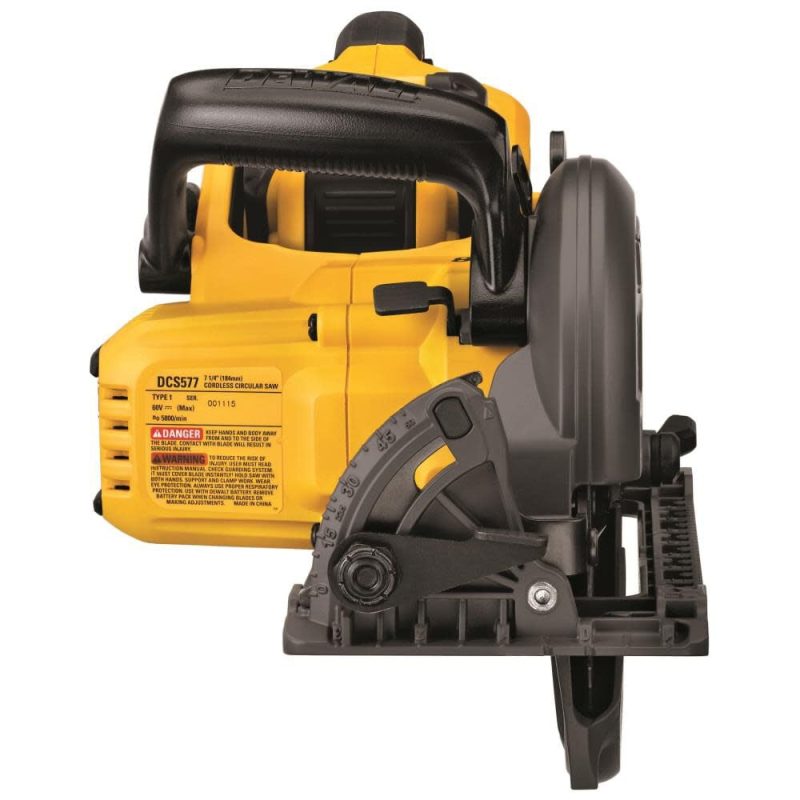 FLEXVOLT 60V MAX* 7-1/4 Worm Drive Style Saw (9.0Ah Battery) Kit DCS577X1 from - Image 3