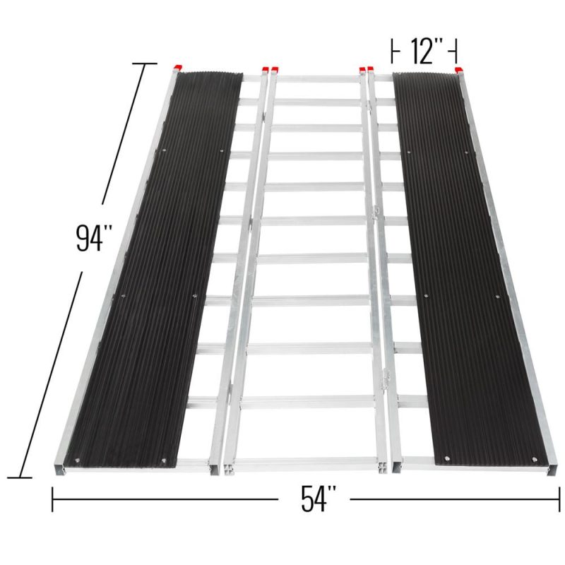 Black Ice SNO-9454-HDXW-EXT 7' 10" x 54" Tri-Fold Snowmobile Ramp, Extension - Image 4