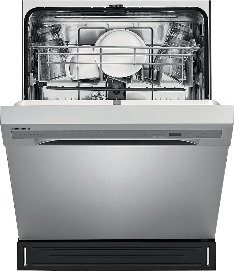 Frigidaire - 24" Compact Front Control Built-In Dishwasher with Stainless Steel Tub, 52 dBA - Stainless steel - Image 9