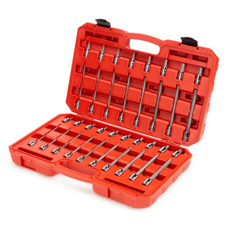 TEKTON 3/8 Inch Drive Hex Bit Socket Set, 36-Piece (1/8-3/8 in., 3-10 mm) | SHB91304 - Image 2