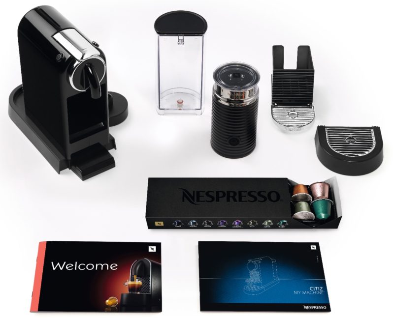 De'Longhi - Nespresso Citiz Espresso Machine by De'Longhi with milk frother - Limousine Black - Image 3