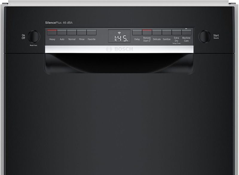 Bosch - 300 Series 18" Front Control Smart Built-In Dishwasher with 3rd Rack and 46 dBA - Black - Image 20