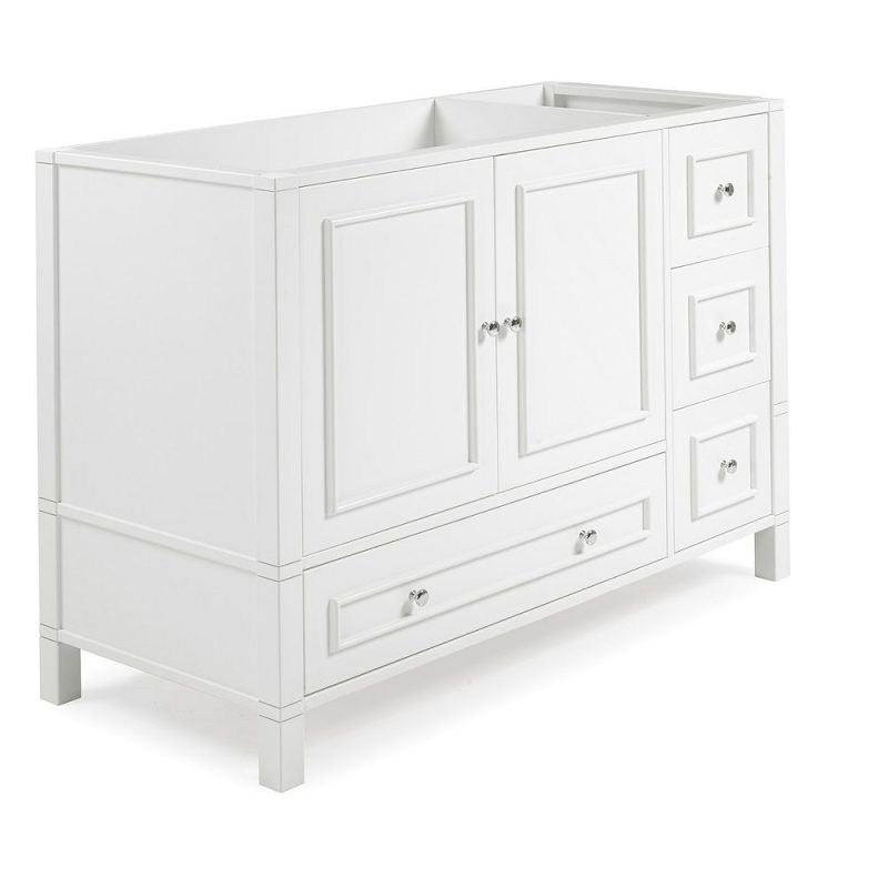 Alaterre Furniture Williamsburg White Vanity Cabinet