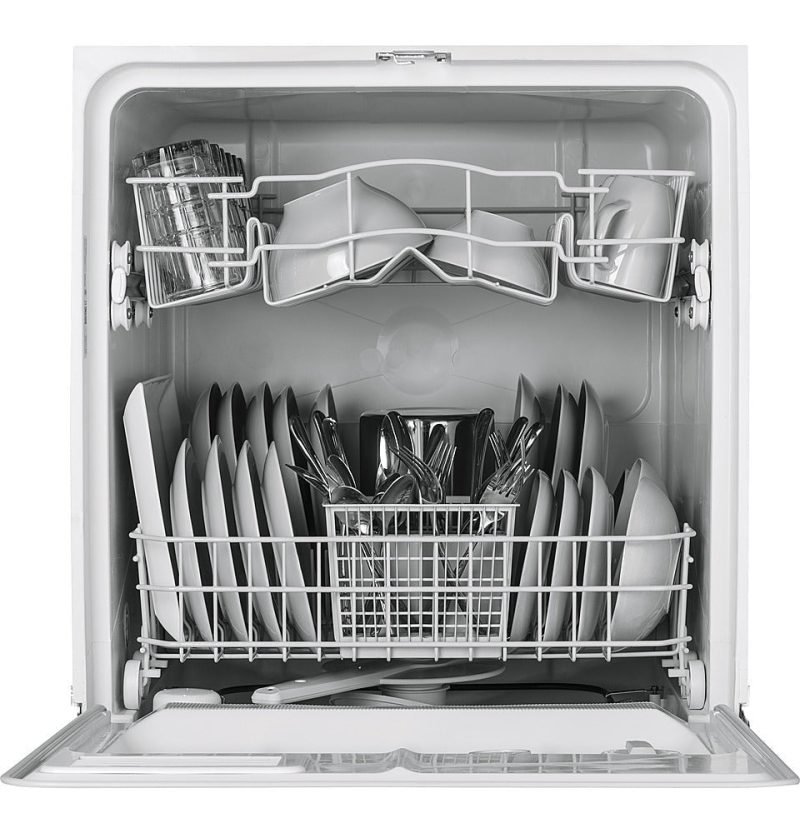 GE - 24" Built-In Dishwasher - White on white - Image 2