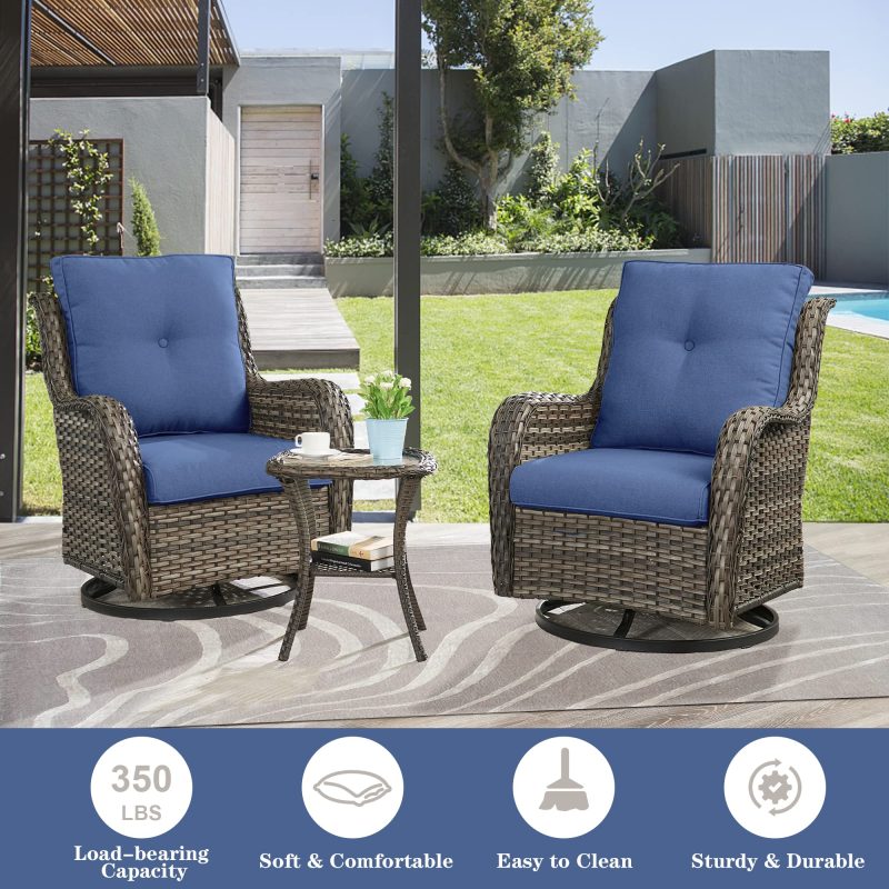 Belord Patio Swivel Rocking Chairs - Image 2