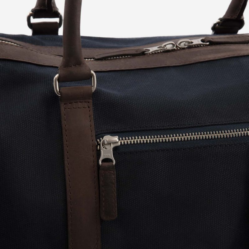 Davis Weekender Bag - Waxed Canvas and Pull-Up Leather - Men's - Image 20